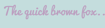 Image with Font Color BCA0C0 and Background Color C4DDDD